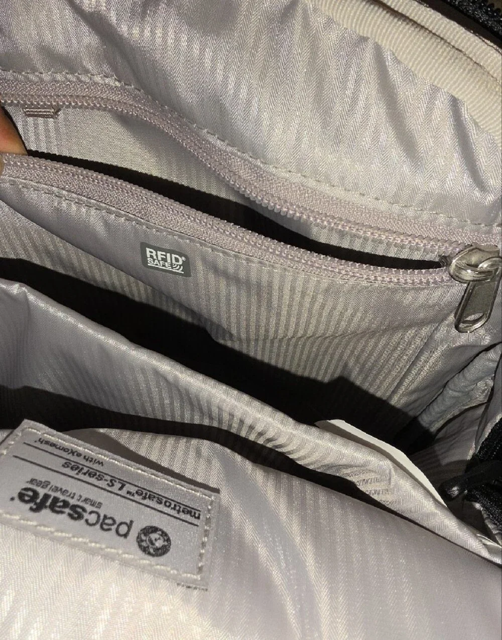 Pacsafe Metrosafe LS Black Anti-Theft Travel Shoulder/Sling Bag